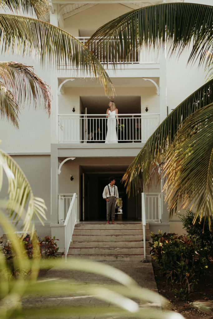 couple posing for their wedding portraits