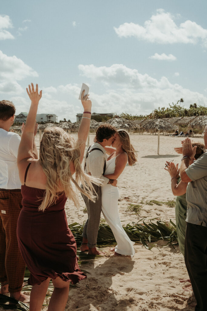 couple posing for their wedding portraits