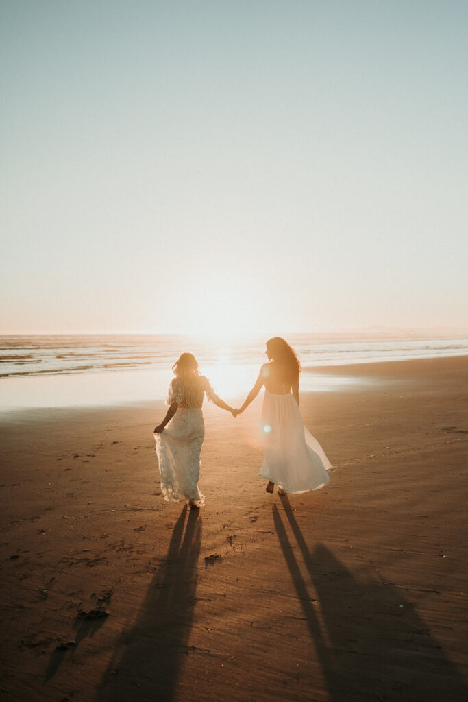 couple posing for their elopement portraits