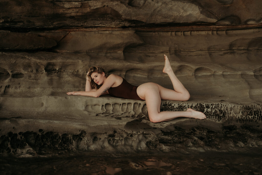 woman posing for her empowerment boudoir session 