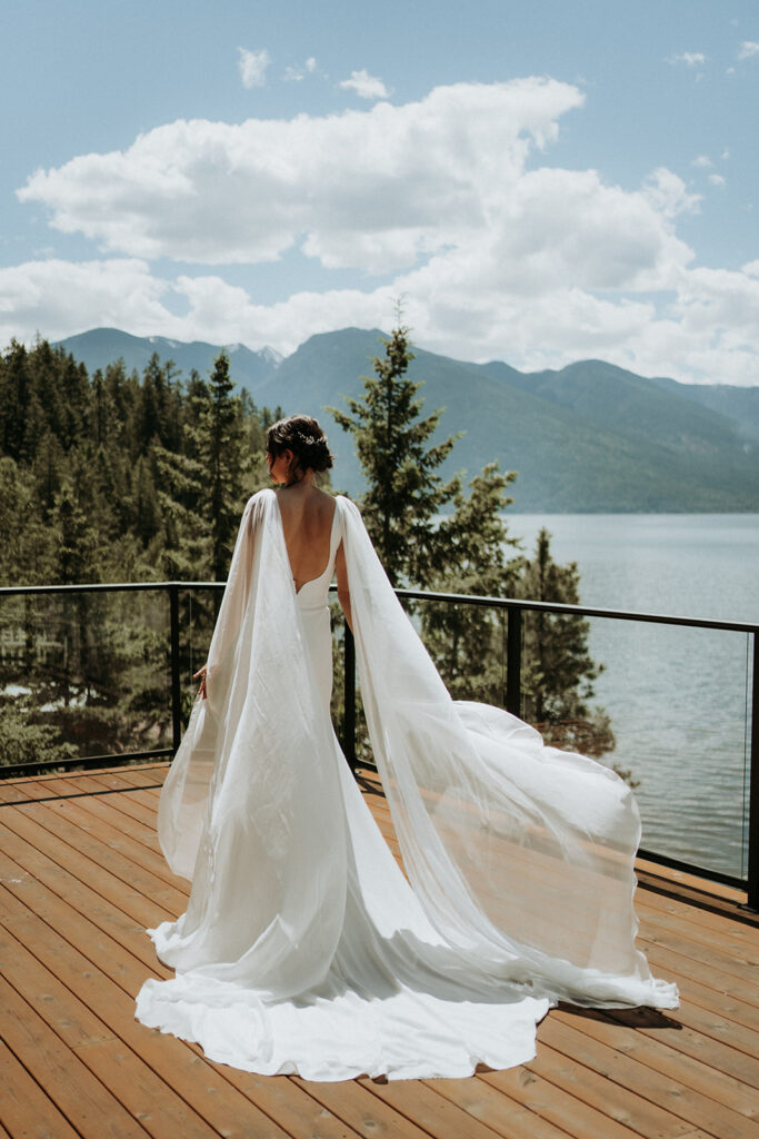 couple posing for their wedding portraits