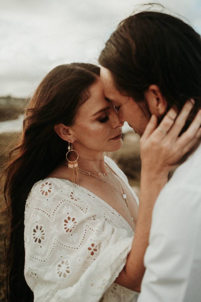 couple posing for their wedding pictures in Barbados