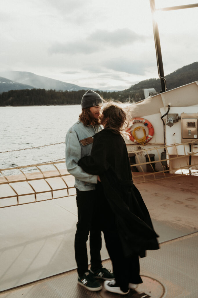 couple engagement photoshoot on vancouver island